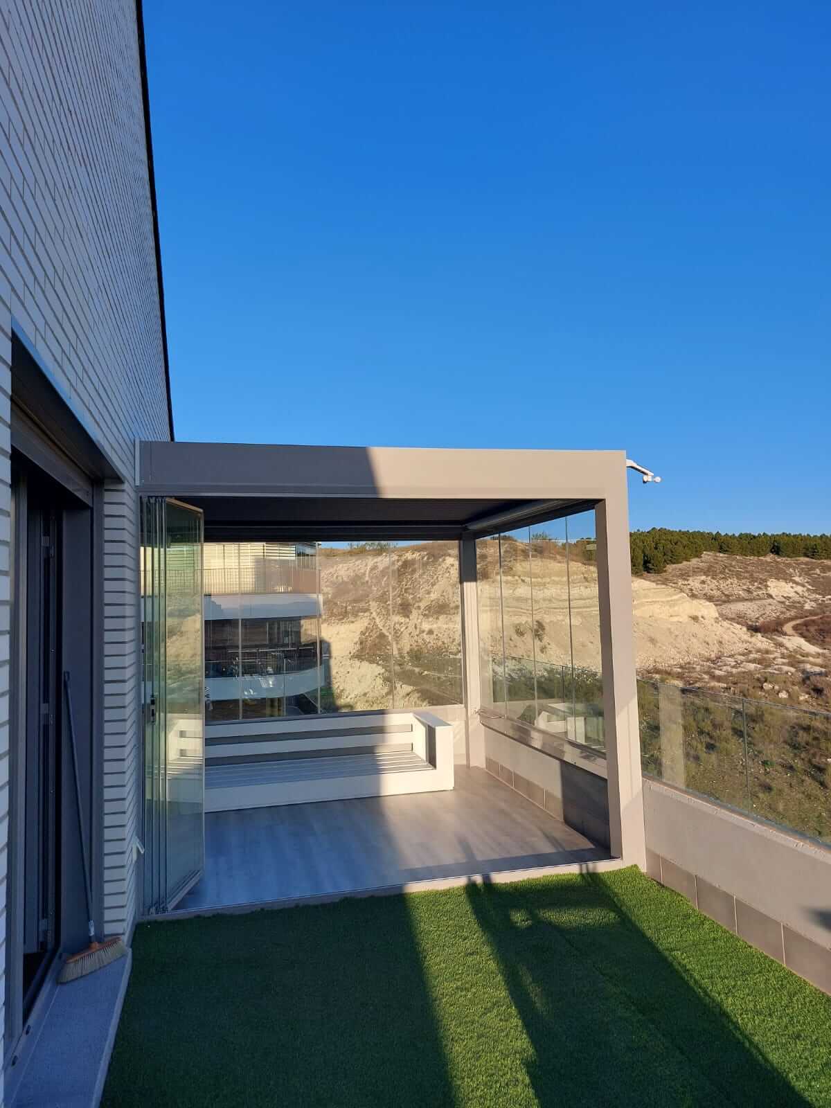 Cortinas de cristal abatibles